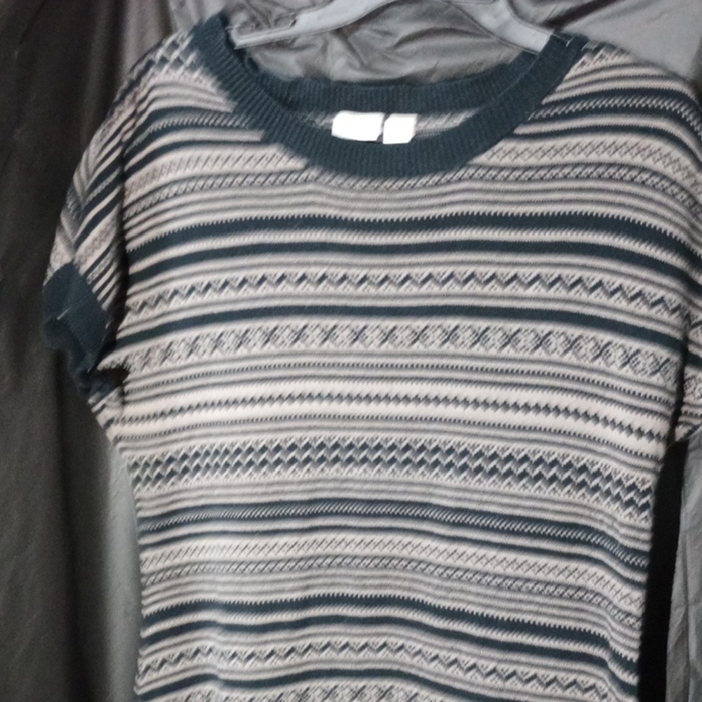 Cato Black and Gray Sweater Dress